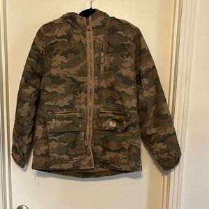 Carhartt Green and Brown Military Field Jacket